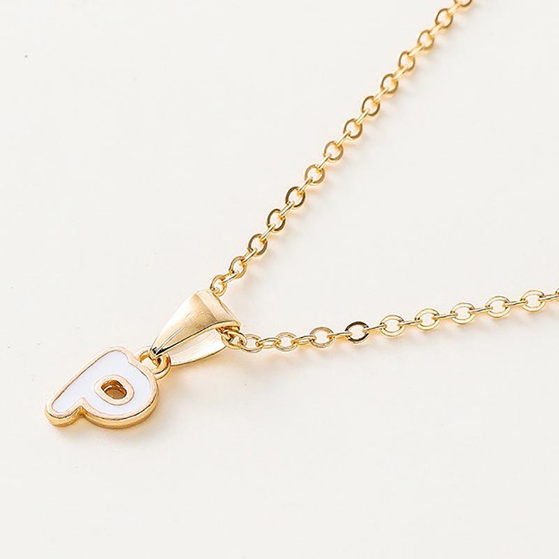 Personalized 26 Initials Charm Necklace For Women Men Premium Design Name Necklace Ladies Jewelry Gift