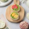 Pomelo and Pomegranate Pattern Mooncakes Press Delicate Embossing Mooncakes Molds Treat Stamps for Baking Lover