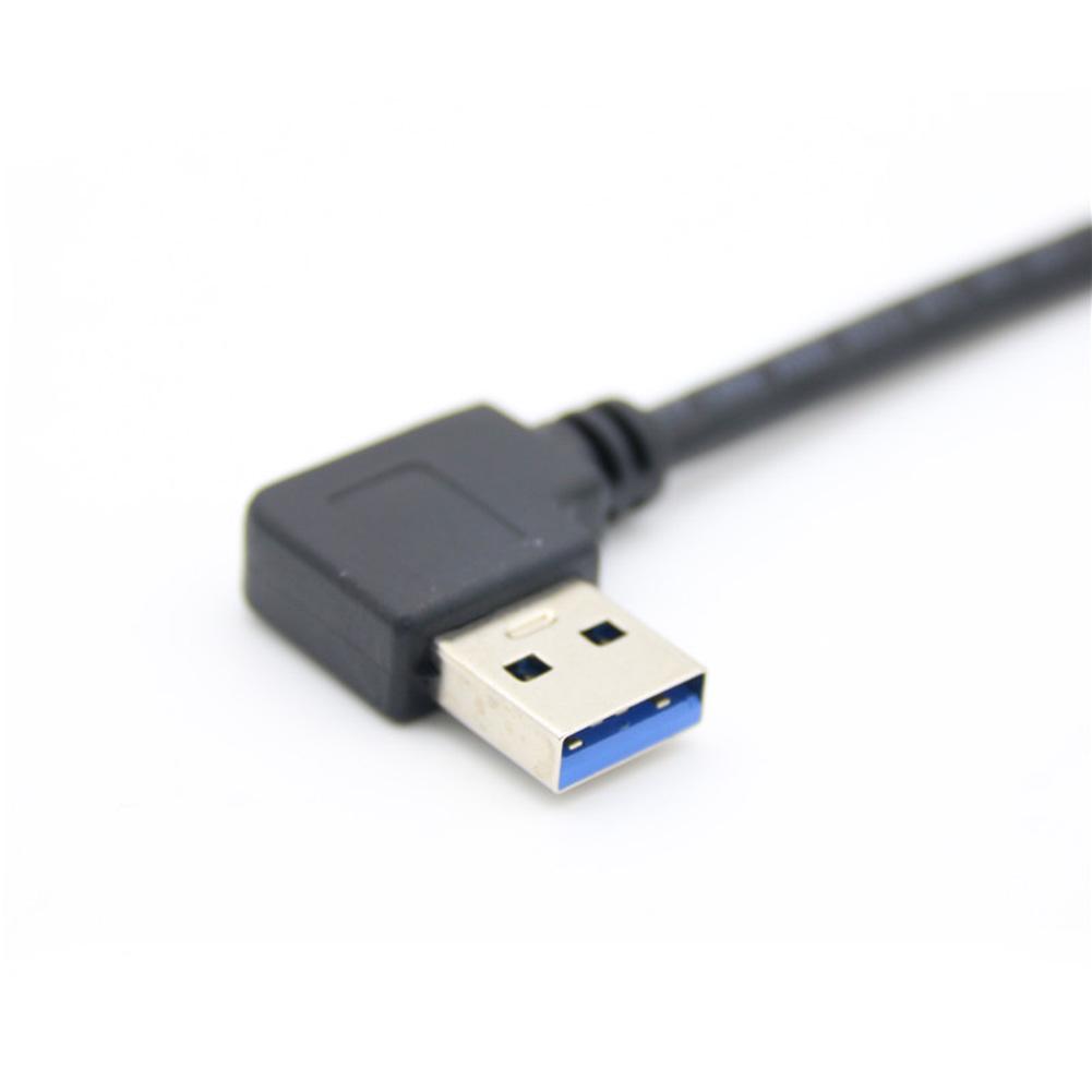 USB 3.0 A Male to A Male Cable Left Right Angle 0.3m