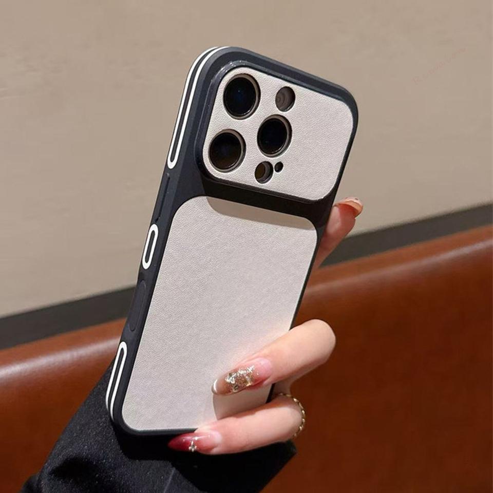 

Big Window Leather Phone Case for iPhone 17 13 14 15 16 Pro Max 14 15 16 Plus Official Shockproof Protector Cover For iPhone 14Plus