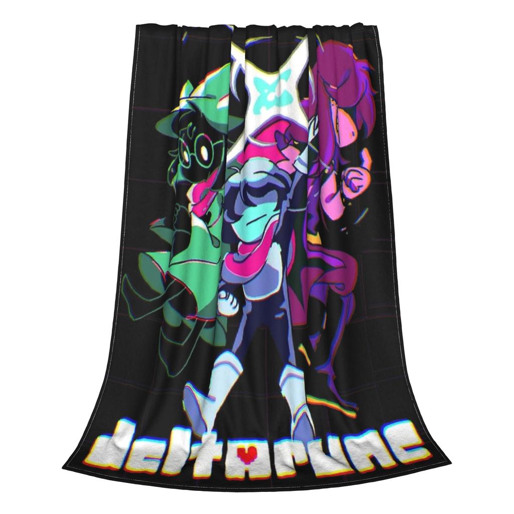 Deltarune Kapitola Susie Kris Odvážná Akční Pozice Deku Super Měkké Pohodlné Přehozy na Pohovku Více Velikostí Plyšová Tenká Přikrývka