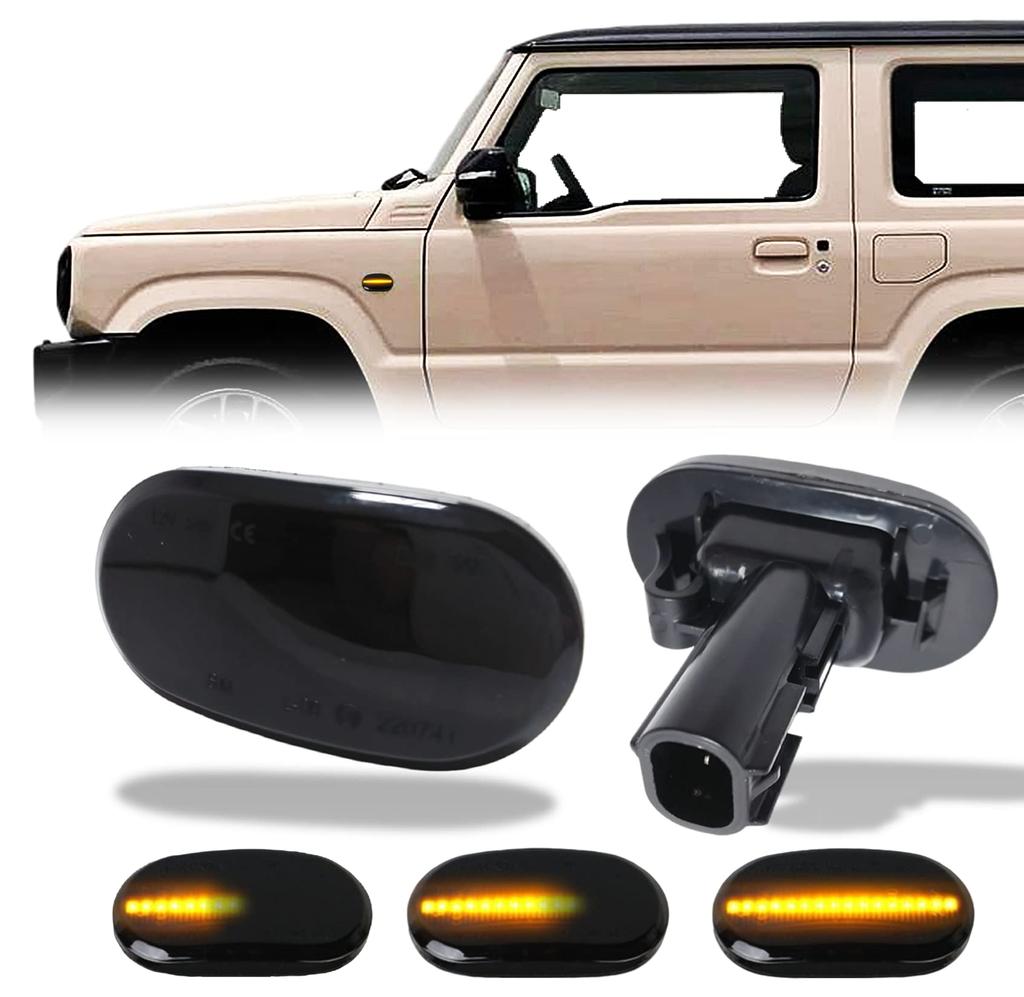 Flowing turn signal Jimny JB64W JB74W LED sequential turn signal side marker with high flash prevention function smoked lens type