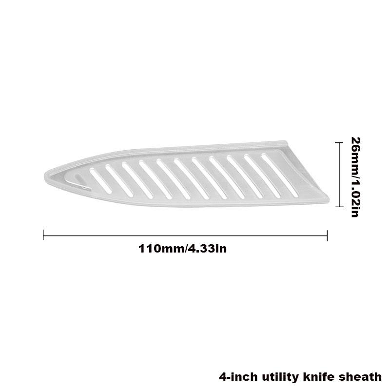 

Прозрачный белый пластиковый протектор лезвия кухонного ножа Чехлы для ножей Защитная крышка Экологичный материал Кухонные аксессуары