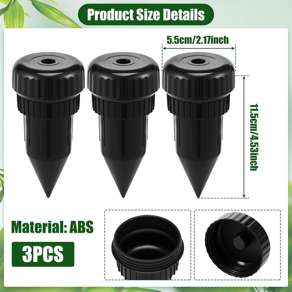 3 Pcs Key Hider Realistic Sprinkler Head Waterproof Cash Holder Key Holder Outdoor Garden Yard Hiding Vault Case. Waterproof Corrosion and Impact