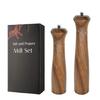 Functional Wood Grinder Customizable Coarseness Salt and Peppers Grinder Elegant Wood Mill Kitchen Utensils