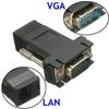 VGA to RJ45 Network Extender: Analog Signal Transmission Adapter for 15-Pin VGA Port