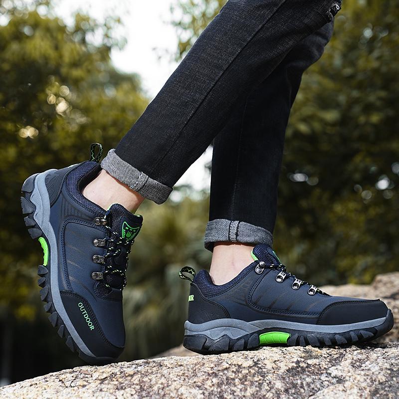Men's Waterproof Hiking Shoes Outdoor Climbing Trekking Sneakers Lace-up Wading Trainers Walking Hunting Tactical Shoes