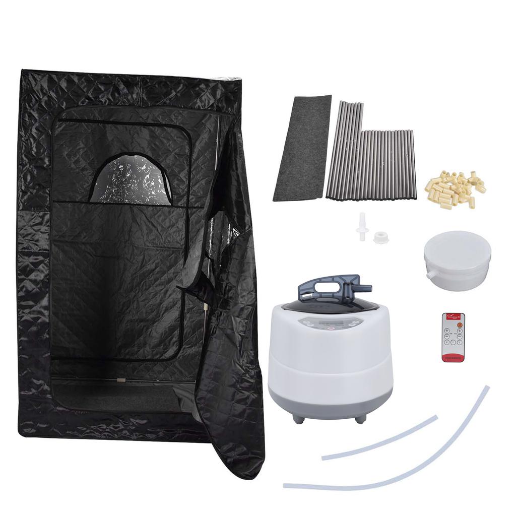 1000W 2.0L Portable Home Steam Sauna Kit Sauna Generator with 1?9 Gears Adjustment 0?99min Time