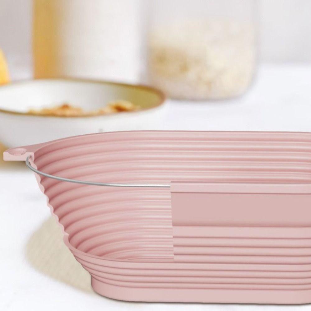 Silicone Bread Proofing Basket Round/Oval Dough Fermentation Basket Dough Proofing Bowl  Sourdough