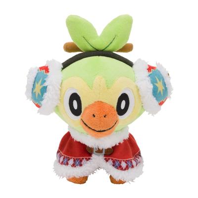 Pokémon Center Original Plüschtier Pokémon Christmas Wonderland Grookey 15 x 11 x 19 cm (H x B x T)