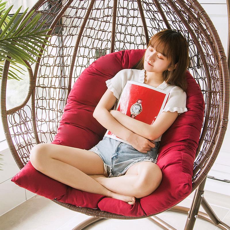 Removable Washable Cushion for Swing Chair – Indoor/Outdoor Hammock Chair Pad with Backrest