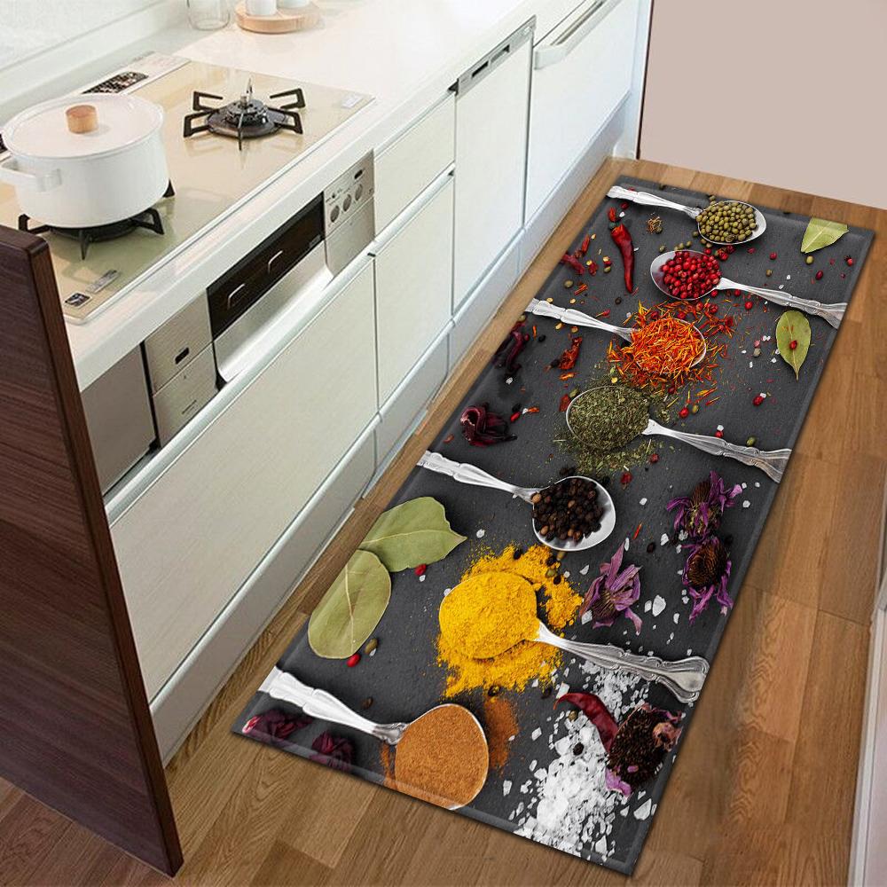 

Кухонний килимок для дверей спальня килимок ванна кімната нековзка підлога коридор довгий килим приліжкова підлога вітальня килимок 50x80cm