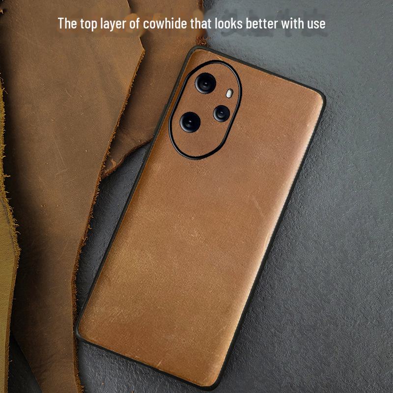 Premium Genuine Leather Protective Case for Honor 50 Series.