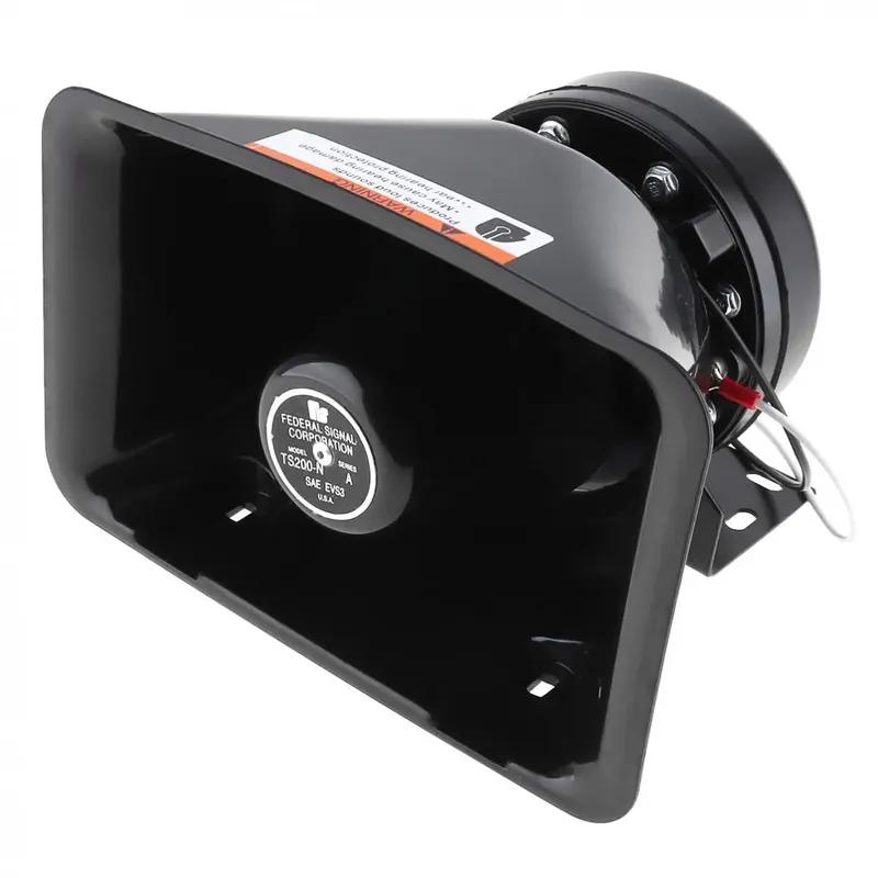 200W Universal DC12V 9 Tone Loud Car host Warning Alarm Siren Horn Speaker with MIC System
