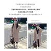 Womens Long Winter Coat Over-Knee Thick Puffer Cotton-Padded Outerwear Slim Fit Hoodless Stand Collar