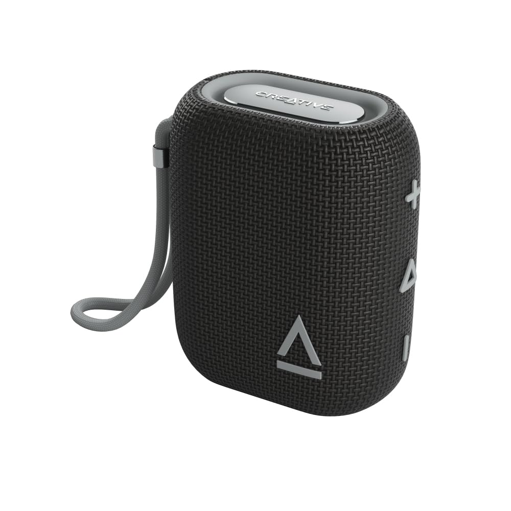 Creative MUVO Flex Waterproof Portable Bluetooth Speaker Black, 10-Hour Playtime, (SP-MVFL-BK)