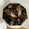 1pc Butterfly Flowers Automatic Folding Umbrella, Heavy Duty 8 Rib Iron Frame,  Suitable for Travel, Daily Use, Birthday, Decor Gift m0104090
