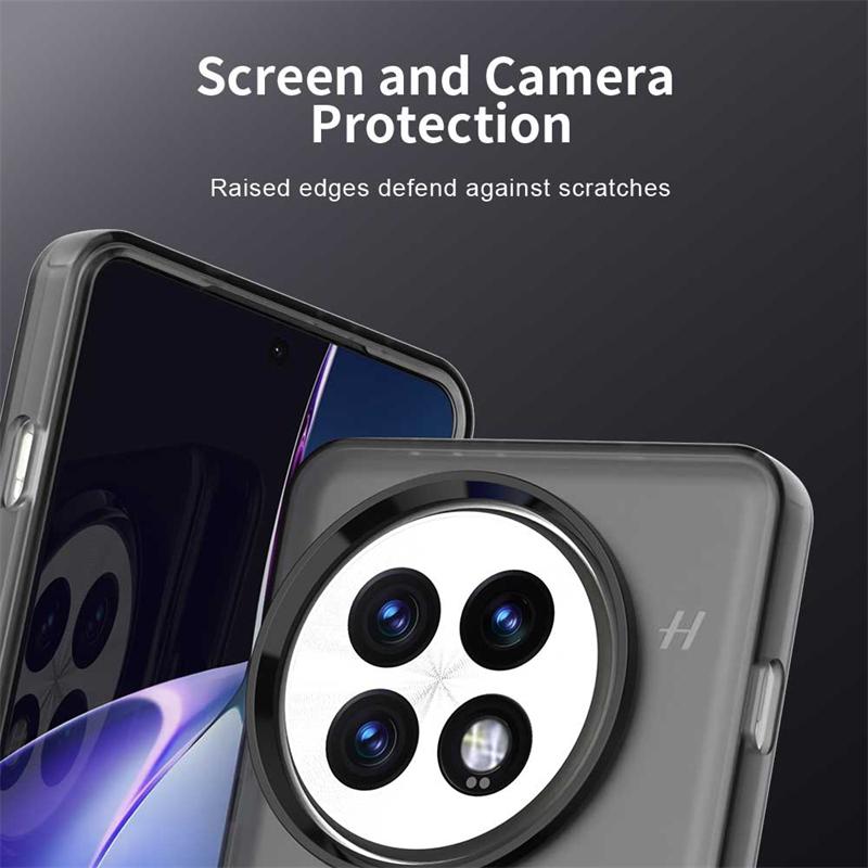 Transparent Case For OnePlus 13 Case OnePlus 13 Anti-knock Magnetic Adsorption Wireless Charge Back Cover For OnePlus 13 Case