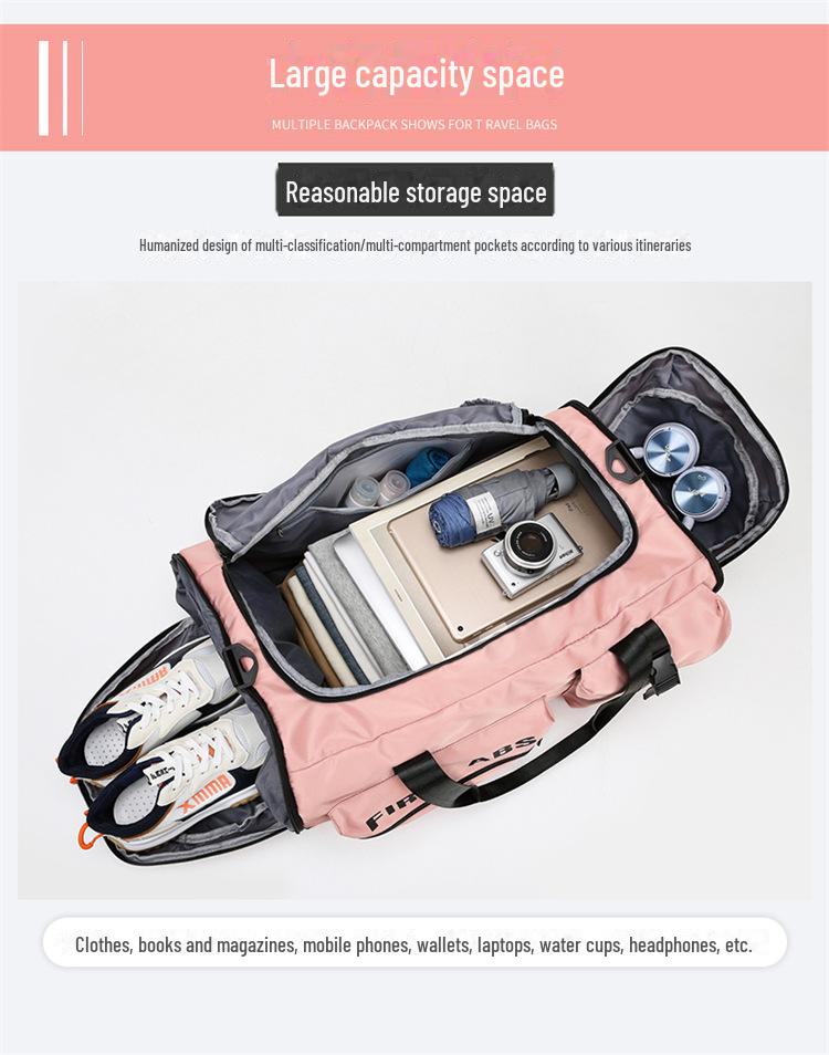 Unisex Large Capacity Multifunctional Backpack for Travel and Work with Dry/Wet Separation