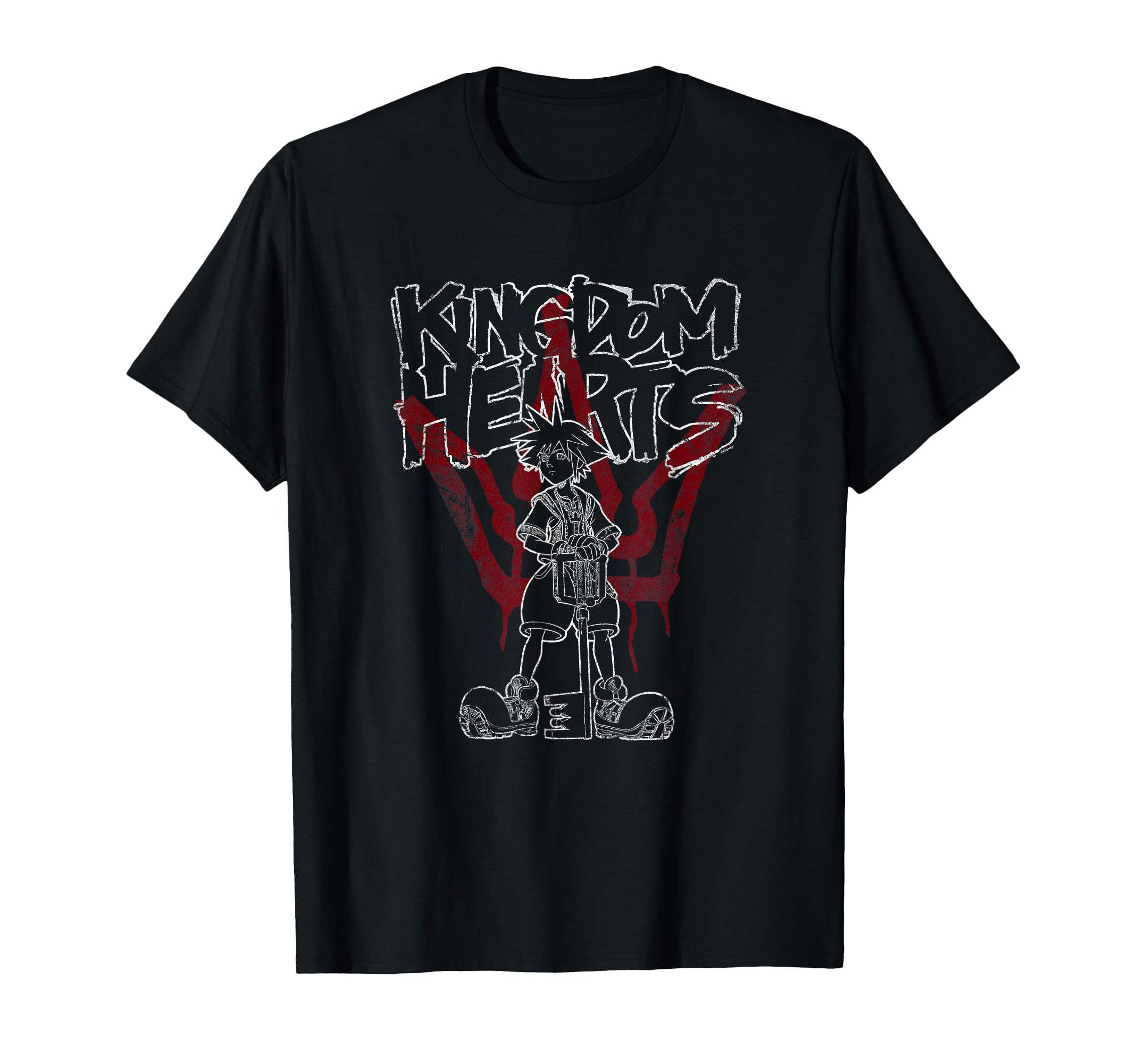 

Disney Kingdom Hearts Sora Brave Pose Urban Style Big Poster T-Shirt
