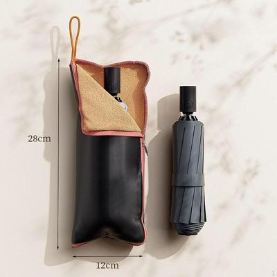 Wet Umbrella Bag Folding Sleeve Cover Home Outdoor Waterproof Case Reusable Compact Oxford