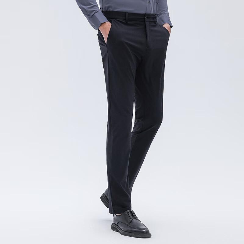 Baoxiniao Men's Lightweight Cool Feel Business Straight-Leg Pants