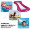 Foldable Inflatable Floating Row Summer PVC Swimming Pool Air Mattresses Water Float Bed Lounger Chair Hammock Beach Pool Party