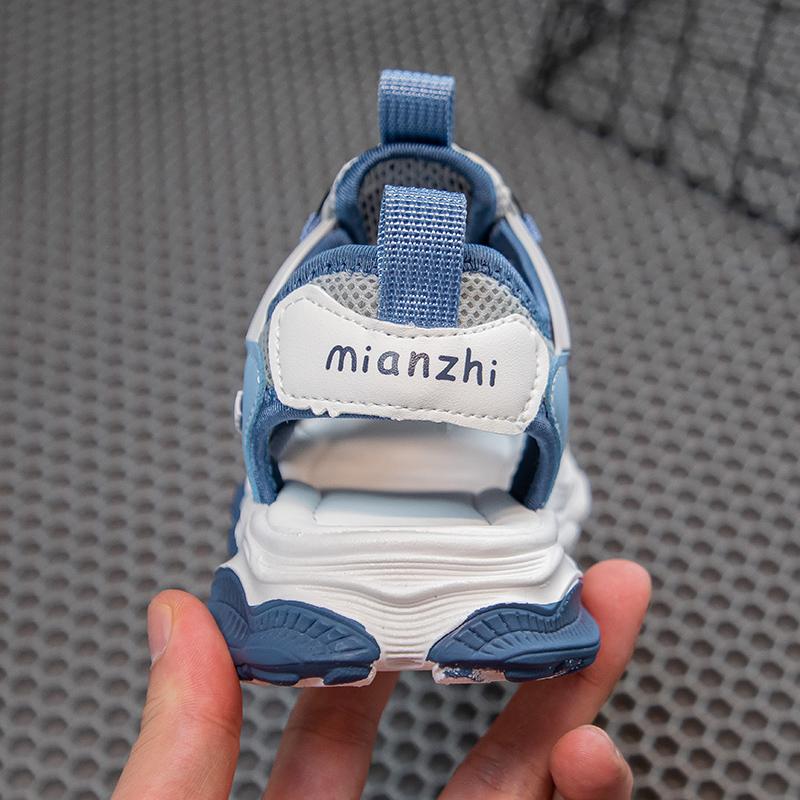 Children's Sandals Summer New Breathable Shoes Boys' Sports Baotou Beach Shoes Men's Rotating Button