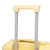 14"/19" 2-Piece ABS Spinner Suitcase Set with Combination Lock & 14" Cosmetic Bag (Yellow)