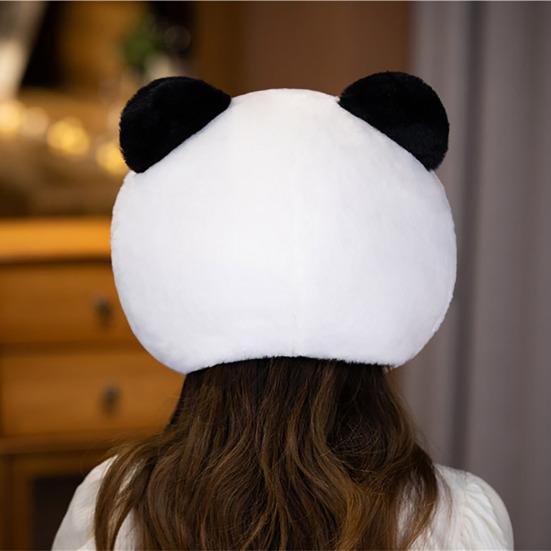 Plüschhut, PP-Baumwolle gefüllt, elastisch, weich, warm, für den Winter, Cosplay, Tierform, Kopfbedeckung