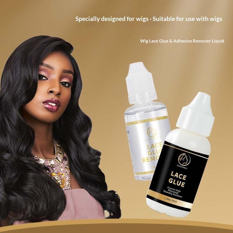 Waterproof Lace Wig Glue Strong Hold 1Pc/2Pcs Gentle On Skin Invisible Adhesive for Full Lace Wigs Hair Extensions