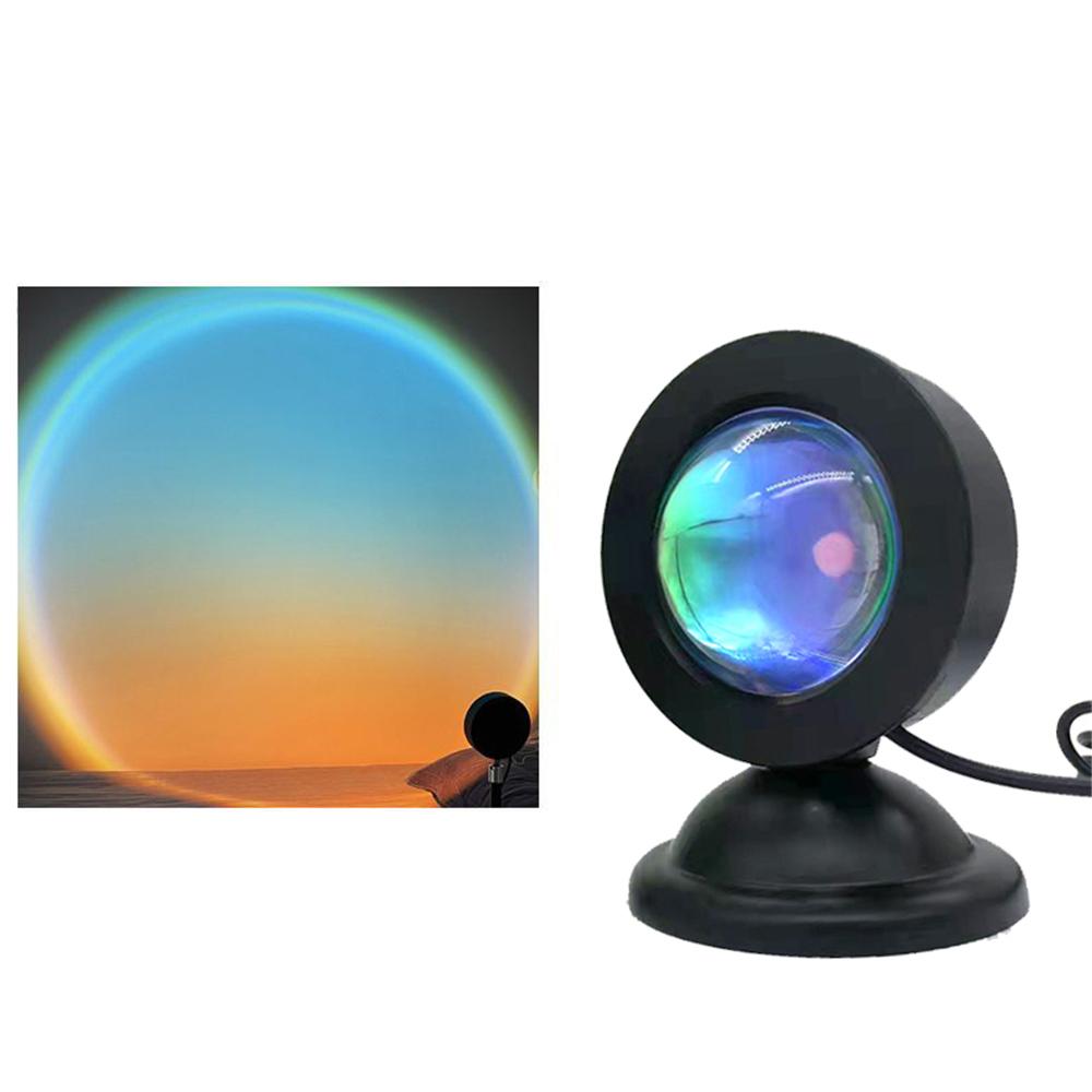 Mini USB Sonnenuntergangslampe LED Projektor Nachtlicht 16 Farben Schalter Regenbogen Atmosphäre Heim Schlafzimmer Hintergrund Wanddekoration Geschenk