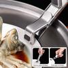 Stainless Steel Anti-Scalding Clip Heat Resistant Long Handle Plate-Grippers Kitchen Tool for Home Steaming Pot Bowl Dish Holder