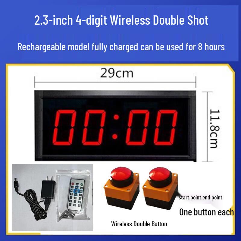Dual Wireless Rechargeable Competition Voice Timer