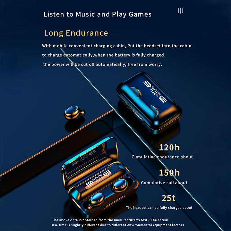 New Arrive F9 10 F9 5 F9 TWS Bluetooth 5.0 Earphones Wireless earphone 9D  Stereo Sports Waterproof Earbuds Headsets With Mic|Bluetooth Earphones \u0026  Headphones| - AliExpress