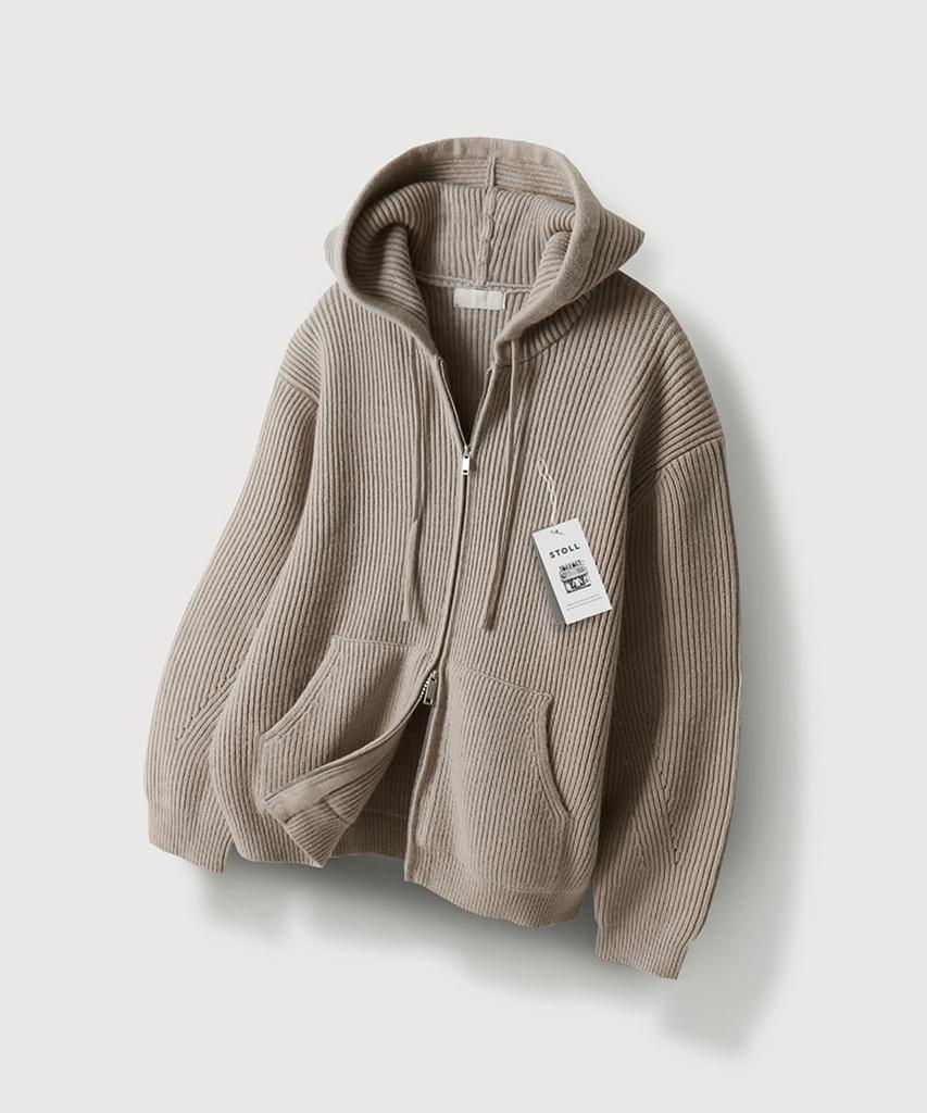 Mood Inside Washable Niju Hooded Zip-Up Knit_8 Colors