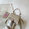 Textured portable small square bag women's new high-end fashion shoulder bag versatile messenger bag