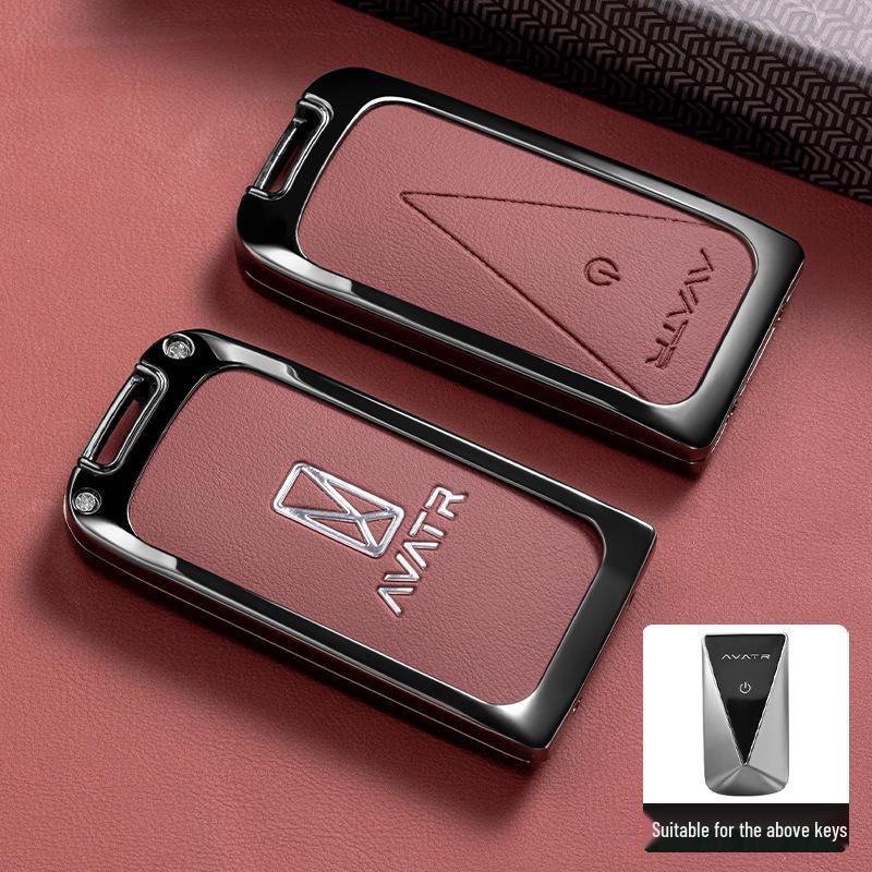 Avatr 11 Key Case Cover: High-Grade Metal Shell for Car Interior Decoration, Full Coverage, New Style