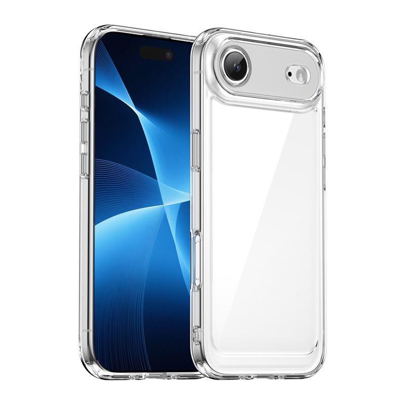 For iPhone 17 Air Case For Apple iPhone 17 Air iPhone 17 Pro Max Cover TPU Clear PC + Silicone Shockproof Protective Phone Cover