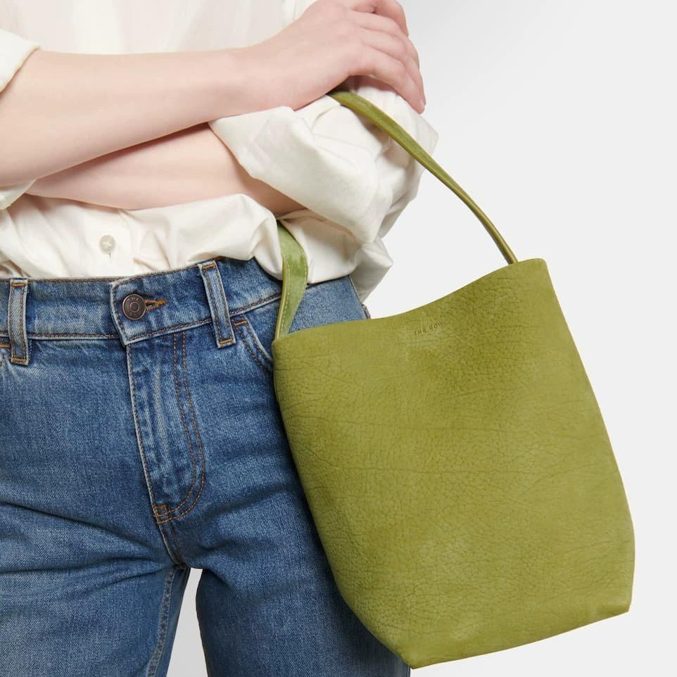 Celebrity Style Leather Bucket Bag | Genuine Cowhide Suede Tote | Large Capacity Shoulder & Underarm Design