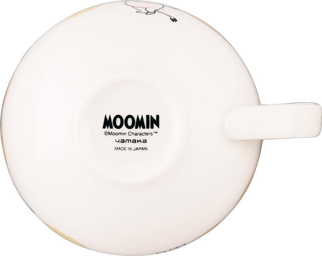 Yamaka Shoten MOOMIN "Hederma" Soup Cup/Mug, 400ml, Diameter: Approx. 11 x 7cm, Snufkin Design, Microwave Safe, Made in Japan, MM8203-36