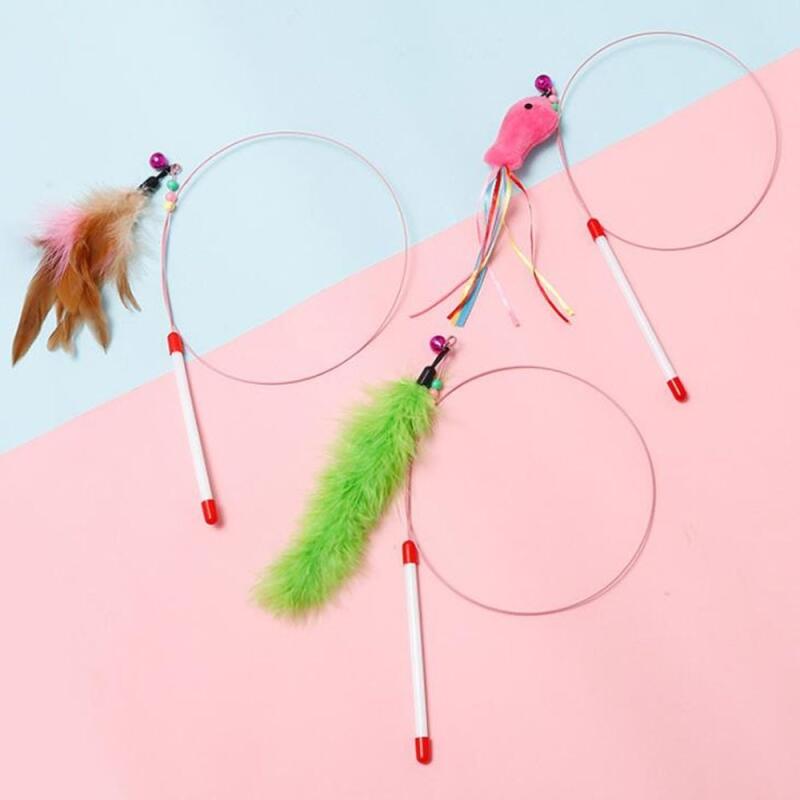 Cat Feather Fishing Toy (Random Color)