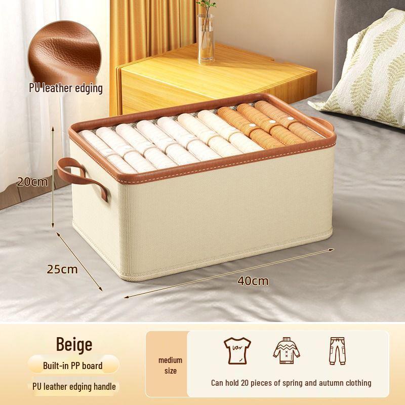 Foldable Large-Capacity Wardrobe Storage Box with Drawer Organizer