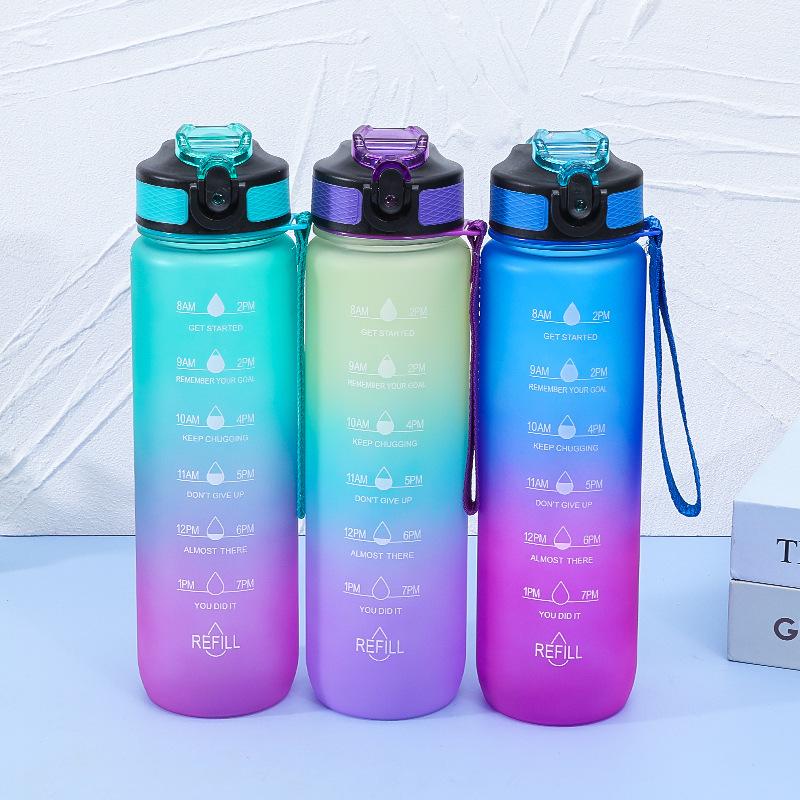 High-Capacity, Heat-Resistant Plastic Sports Water Bottle for Outdoor Activities
