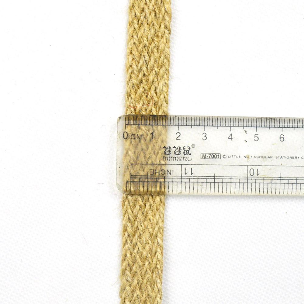 Simple Style Jute and Hemp Webbing: Wide-Narrow Flat Belt for Decorative Packaging and Bundling