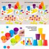 Cup Classification Color Overlapping Game Children Puzzle Toy For Skills Motor