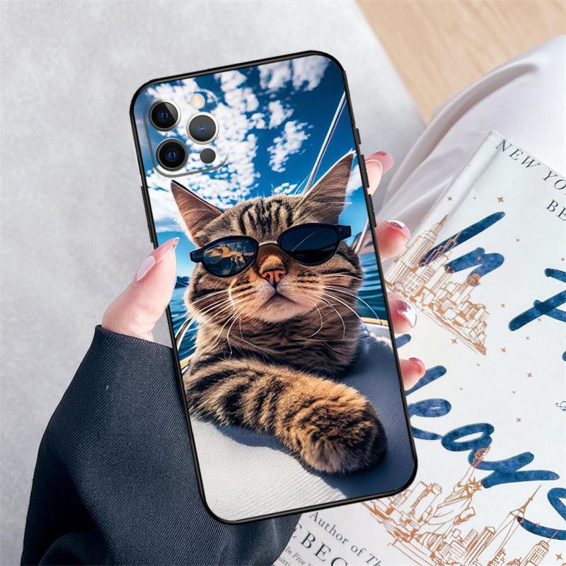 Kitted Cats Cute Phone Case For iPhone 14 15 16 Pro Max 12 13 Mini 11 Pro Max XR 15 16 Plus 16e Cover Coque