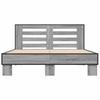 Bed Frame Gray Sonoma 120x200 cm Particleboard and Metal