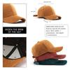 Men's Hats 2026 New Versatile Corduroy Autumn and Winter Baseball Caps for Teenagers, Couples, Students, Women's Outdoor Sports Caps for Hiking
