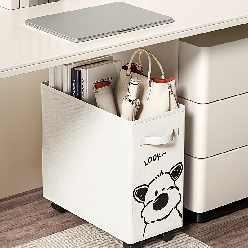 Oxford-Gewebe Wäschekorb Büro Untertisch-Ablageregal Aufbewahrungskorb Tragbar Faltbar Abnehmbare Aufbewahrungstasche